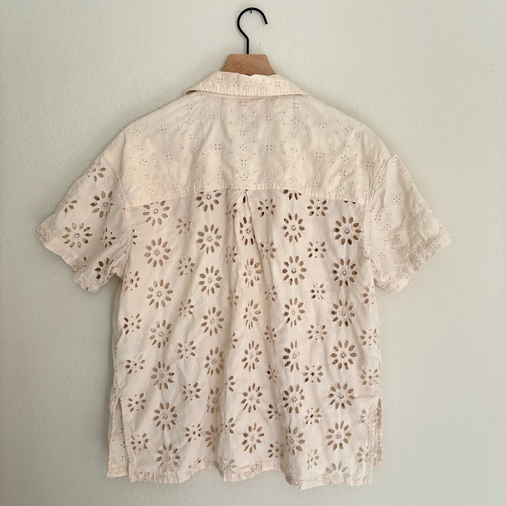 American Eagle Eyelet Button Down - Picture 6 of 7
